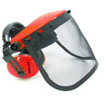 Pantalla metálica con auriculares de Motogarden