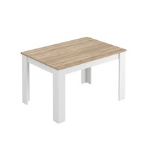 Mesa extensible ROBLE CANADIAN blanca Iberodepot