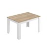 Mesa extensible ROBLE CANADIAN Y BLANCO ARTIK Iberodepot