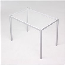 ESTRUCTURA mesa cristal blanca Iberodepot