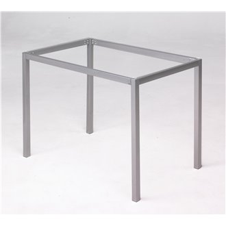 ESTRUCTURA mesa cristal gris Iberodepot