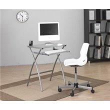 Escritorio cristal 60 rieles Iberodepot