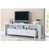Mueble de televis&oacute;n 2 cajones blanco Iberodepot