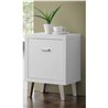 Mesa auxiliar puerta blanca Iberodepot