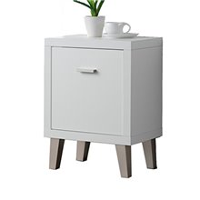 Mesa auxiliar puerta blanca Iberodepot