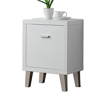 Mesa auxiliar puerta blanca Iberodepot