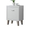 Mesa auxiliar puerta blanca Iberodepot