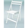 Silla plegable madera blanca IberoDepot