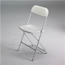 Silla plegable PVC blanca IberoDepot