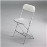 Silla plegable PVC blanca IberoDepot