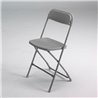 Silla plegable PVC gris IberoDepot