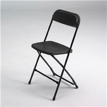 Silla plegable PVC negra IberoDepot