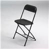 Silla plegable PVC negra IberoDepot