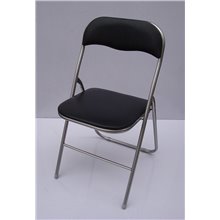 Silla plegable BÁSICA negra IberoDepot
