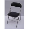 Silla plegable B&Aacute;SICA negra IberoDepot