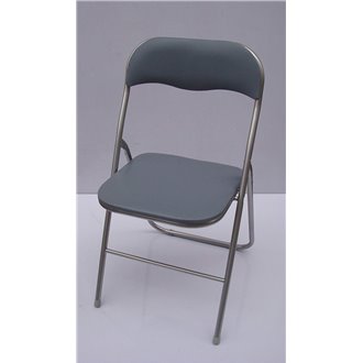 Silla plegable B&Aacute;SICA gris IberoDepot