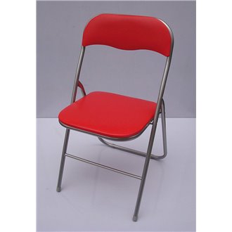 Silla plegable B&Aacute;SICA roja IberoDepot