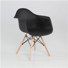 Silla FLY reposabrazos negra IberoDepot