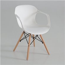 Silla FLY HUECA reposabrazos blanca IberoDepot