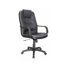 Silla escritorio ruedas reposabrazos y cabecero negra IberoDepot