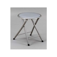 Taburete plegable gris IberoDepot