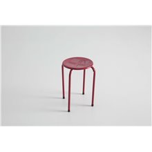 Taburete apilable rojo IberoDepot
