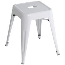 Taburete industrial bajo blanco IberoDepot