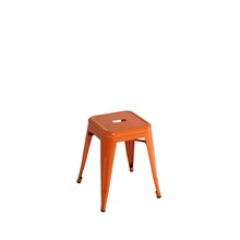 Taburete industrial bajo naranja IberoDepot
