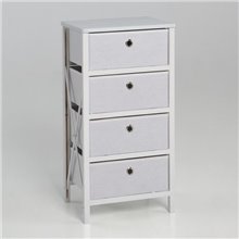 Cajonera PLEGABLE 4 cajones blanca IberoDepot
