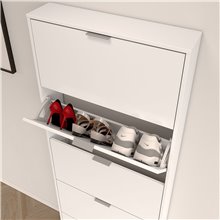 Zapatero 5 puertas blanco Iberodepot