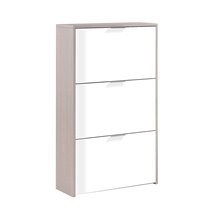 Zapatero ECO 3 puertas blanco y roble Iberodepot