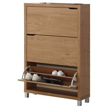 Zapatero KUBOX 3 puertas cerezo Iberodepot