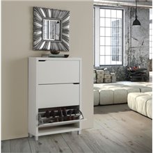 Zapatero KUBOX 3 puertas blanco Iberodepot