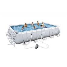 Piscina desmontable rectangular 671x366x132 cm Power Steel Arena Bestway