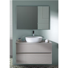 Pack mueble de baño Taupe y lavabo Glass Line Sanchis