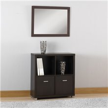 Estantería baldas y puertas WENGUÉ IberoDepot