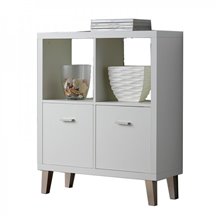 Estantería baldas y puertas BLANCA IberoDepot