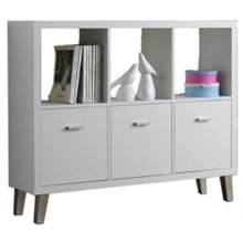 Estantería baldas y 3 puertas BLANCA IberoDepot
