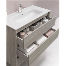 Mueble de baño 3 cajones con lavabo cerámico...