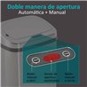 Papelera con sensor autom&aacute;tico de 50L plata Homcom