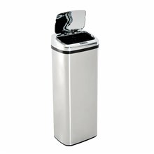 Papelera con sensor automático de 50L plata Homcom