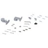 Kit de instalaci&oacute;n de aluminio para puertas deslizantes Homcom