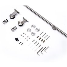 Kit de instalación para puertas correderas de acero Outsunny