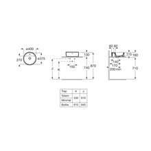 Lavabo sobre encimera ALTER 40 ø - ROCA