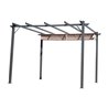 P&eacute;rgola de aluminio y poli&eacute;ster Outsunny
