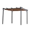 P&eacute;rgola de aluminio y poli&eacute;ster Outsunny