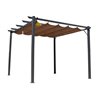 P&eacute;rgola de aluminio y poli&eacute;ster Outsunny