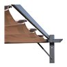 P&eacute;rgola de aluminio y poli&eacute;ster Outsunny