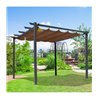 P&eacute;rgola de aluminio y poli&eacute;ster Outsunny