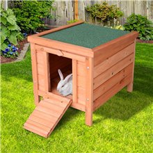 Conejera exterior de madera Pawhut